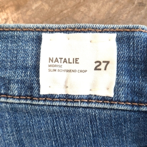 New Hudson Jeans Natalie Katya Mid-Rise Slim Boyfriend Crop Jean | Sz 27 - Picture 8 of 10